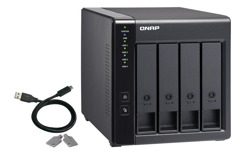 EAN 4713213514429 - QNAP TR-004 caja para disco duro externo Carcasa de disco duro/SSD Negro 2.5/3.5" imagen 7