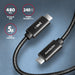 EAN 8595247907431 - Axagon BUCM2-CM30AB Ladekabel USB-C zu USB-C 2.0, 3 m, PD 240 W 5 A, ALU - Schwarz - 3 Meter langes USB-C imagen 2