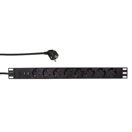 EAN 4052792055580 - LogiLink PDU8C02 unidad de distribución de energía (PDU) 8 salidas AC 1U Negro imagen 1