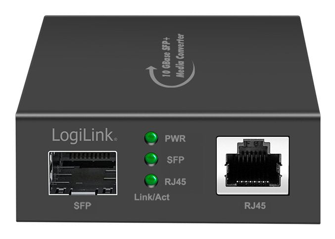 EAN 4052792075588 - LogiLink NMC003 convertidor de medio 10000 Mbit/s Negro imagen 2