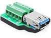 EAN 4043619653706 - DeLOCK 65370 cambiador de género para cable USB 3.0-A 10p Negro, Verde, Plata imagen 1