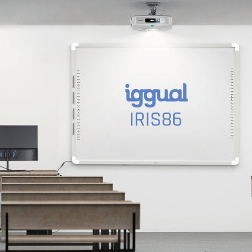 EAN 8435364314371 - iggual IGG314371 pizarra blanca interactiva 2,18 m (86") Pantalla táctil Gris, Blanco USB imagen 2