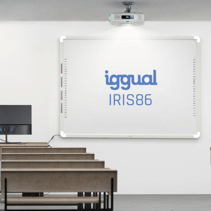 EAN 8435364314371 - iggual IGG314371 pizarra blanca interactiva 2,18 m (86") Pantalla táctil Gris, Blanco USB imagen 2