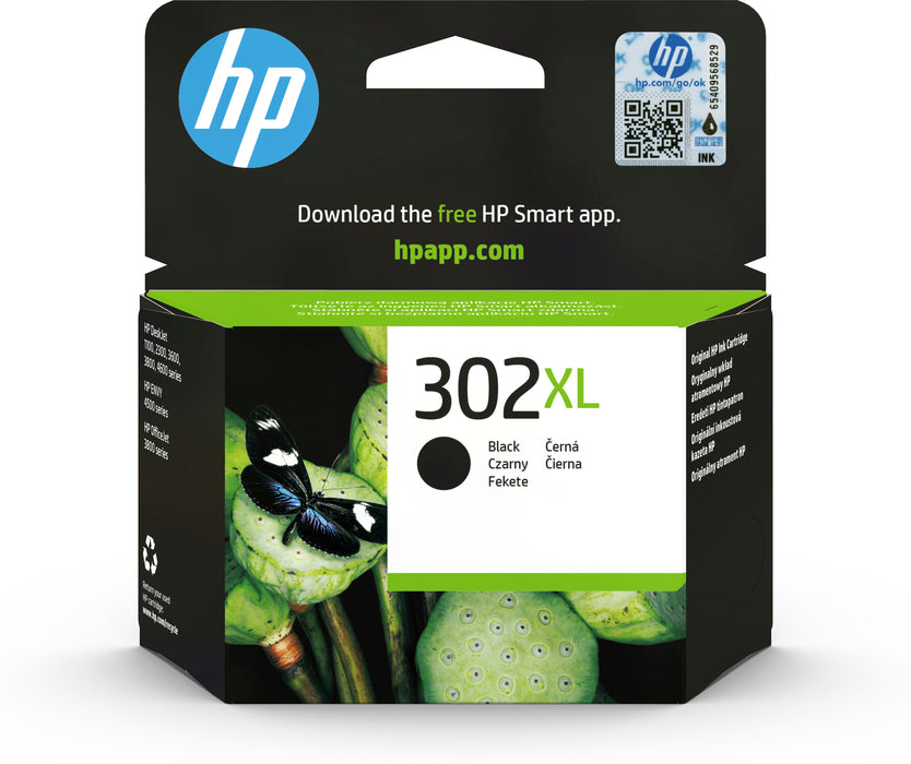 EAN 0193015272910 - HP 302XL High Yield Black Original Ink Cartridge cartucho de tinta 1 pieza(s) Alto rendimiento (XL) imagen 1