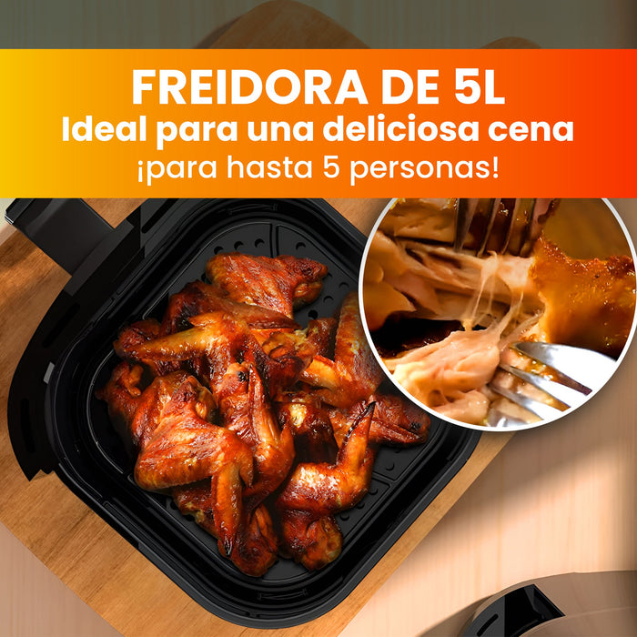 EAN 5907207221779 - Extralink Home SJ-500 5L Sencillo 1500 W Freidora de aire caliente Negro imagen 21