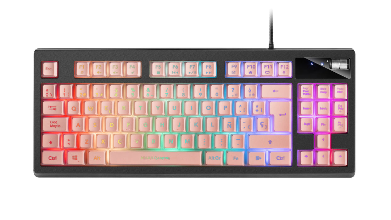 EAN 4710562755626 - Mars Gaming MKAXPES teclado Juego USB Negro, Rosa imagen 5
