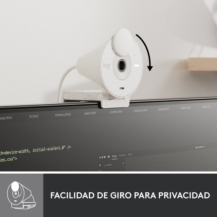 EAN 5099206104945 - Logitech 960-001442 cámara web 2 MP 1920 x 1080 Pixeles USB Blanco imagen 10