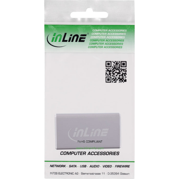 EAN 4043718338092 - InLine 17291A cambiador de género para cable DisplayPort Gris imagen 3