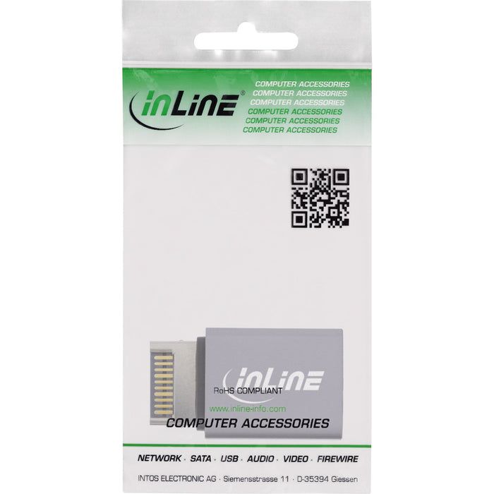 EAN 4043718315178 - InLine 33446P cambiador de género para cable Gris imagen 3