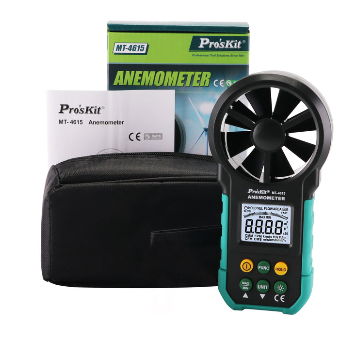 EAN 8436300590927 - Pro'sKit MT-4615 anemómetro De bolsillo / de mano Molino de viento imagen 3