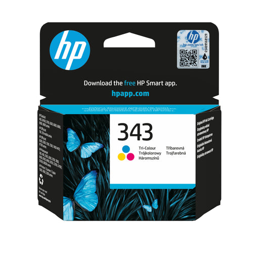 EAN 1082916018026 - HP 343 Tri-color Original Ink Cartridge cartucho de tinta 1 pieza(s) Rendimiento estándar Cian, Magenta,  imagen 1