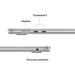 EAN 195950695380 - Apple MacBook Air Apple M Portátil 38,9 cm (15.3") Wi-Fi 7 (802.11be) macOS Tahoe imagen 6