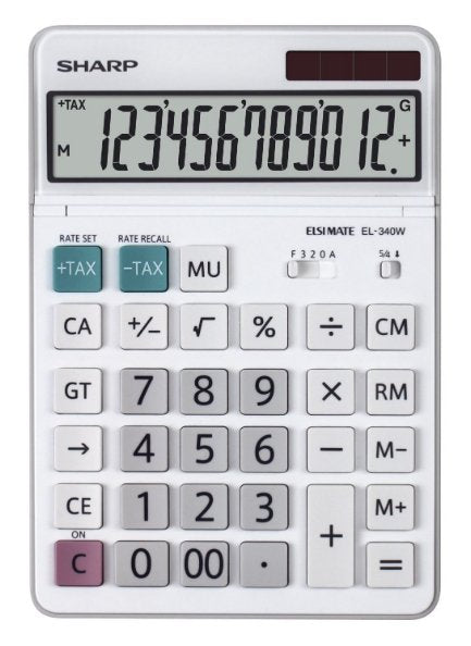EAN 4974019892009 - Sharp EL-340W calculadora Escritorio Pantalla de calculadora Blanco imagen 1