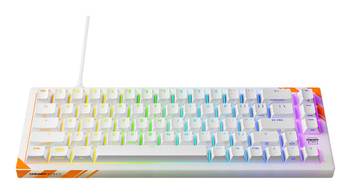 EAN 4025112121654 - CHERRY K5 PRO TMR COMPACT teclado Juego USB QWERTY Inglés de EE. UU. Naranja, Blanco imagen 2