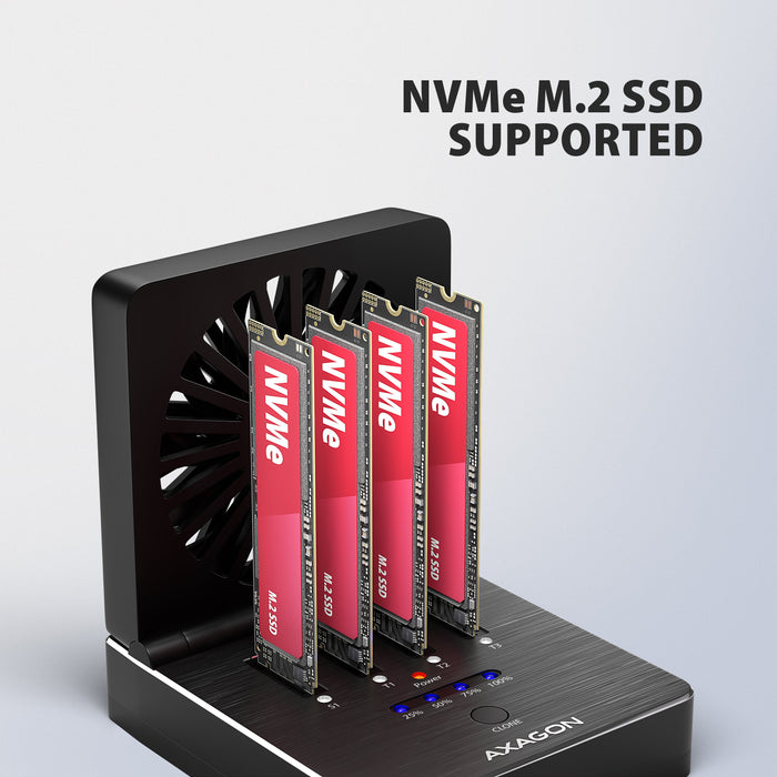 EAN 8595247909381 - Axagon ADSA-M2C44 base de conexión para disco duro Negro imagen 4
