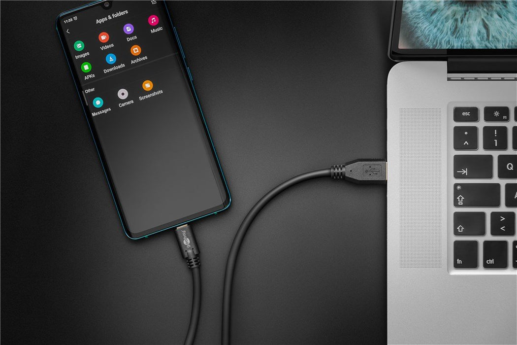 EAN 4040849679995 - Goobay 67999 cable USB USB 3.2 Gen 1 (3.1 Gen 1) 0,5 m USB A USB C Negro imagen 3