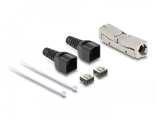 EAN 4043619870646 - DeLOCK 87064 conector Negro, Metálico imagen 1