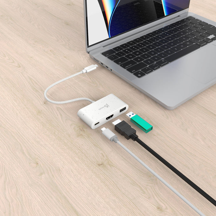 EAN 4712795087505 - j5create JCA379EW-N hub de interfaz USB Tipo C 5000 Mbit/s Blanco imagen 4