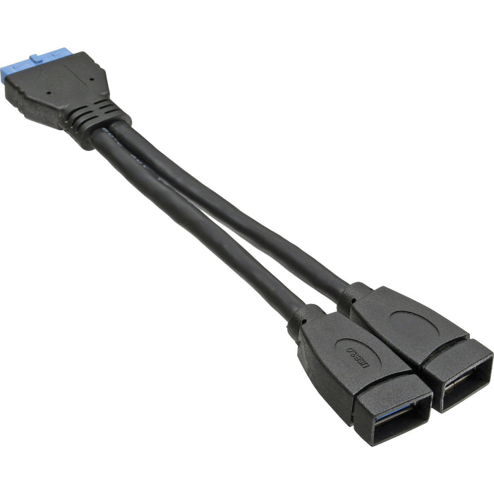 EAN 4043718179626 - InLine 33445I cable USB 0,15 m 2x USB A 19 pin Negro imagen 1