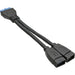 EAN 4043718179626 - InLine 33445I cable USB 0,15 m 2x USB A 19 pin Negro imagen 1