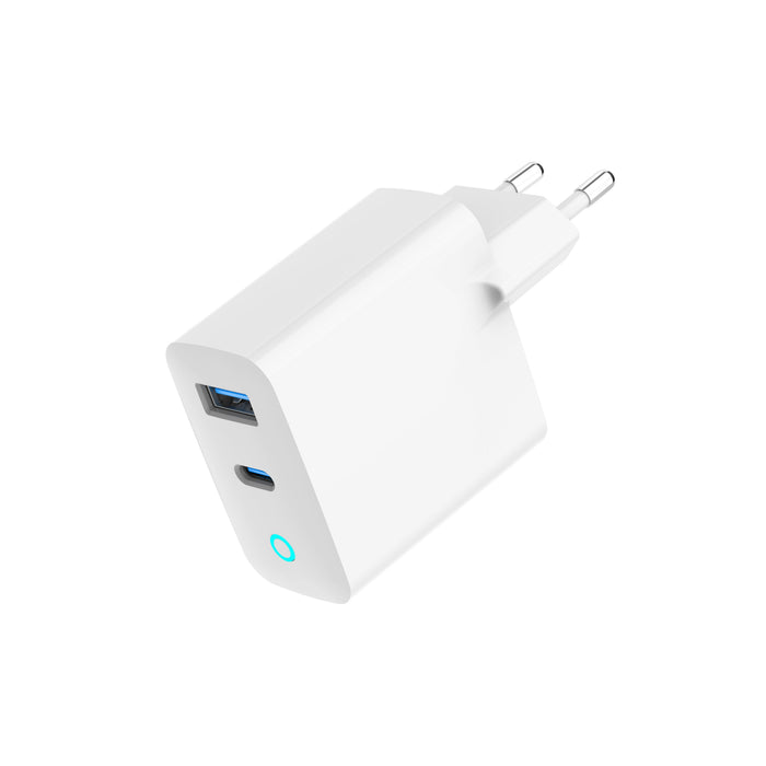 EAN 8716309129589 - Gembird 2 Port 30W GaN USB Schnellladegerät LED Weiß TA-UC-PDQC30L-W-01 Monitor de vídeo para bebé, Tecla imagen 1