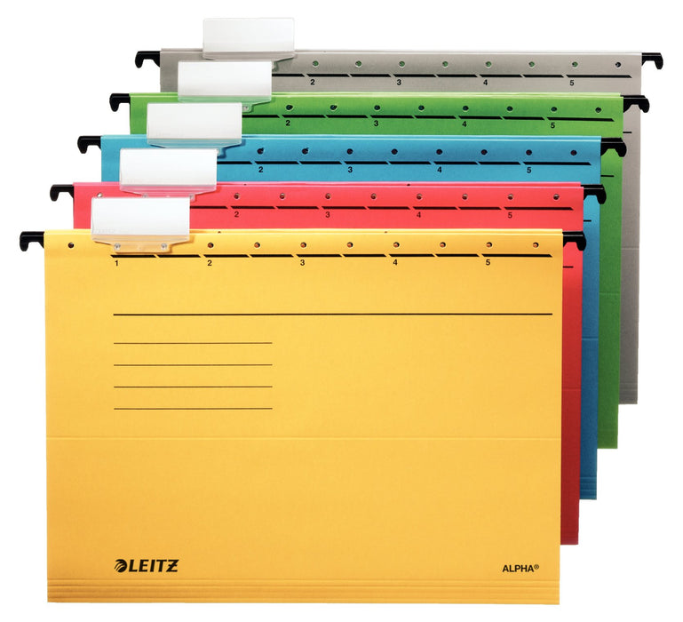 EAN 4002432332212 - Leitz Alpha archivador colgante Cartón A4 Amarillo imagen 3