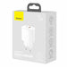 EAN 6953156207240 - Baseus CCXJ-B02 cargador de dispositivo móvil Universal Blanco Corriente alterna Carga rápida Interior imagen 3