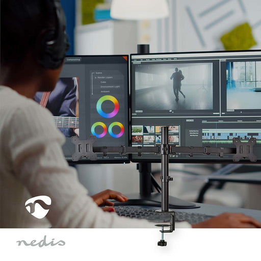 EAN 5412810419203 - Nedis MMDOS110BK soporte para monitor 81,3 cm (32") Escritorio Negro imagen 2