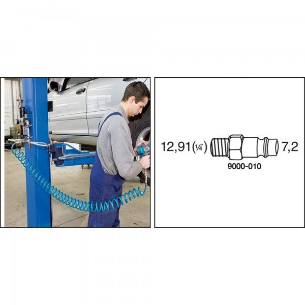 EAN 4000896153404 - HAZET 9040-7 manguera neumática 7,62 m 10 bar Azul imagen 2