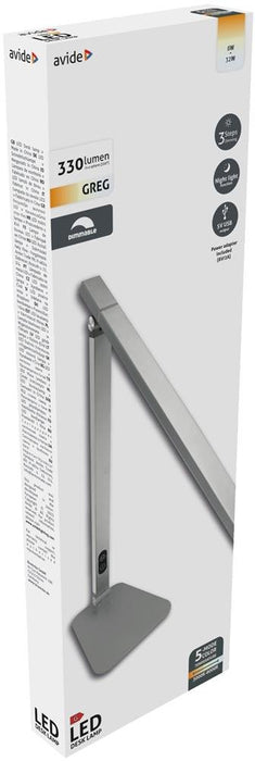 EAN 5999097955766 - Avide ABLDL-F-DC-8W lámpara de mesa LED G Gris imagen 2