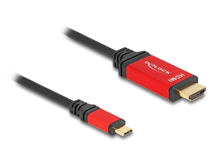 EAN 4043619800957 - DeLOCK 80095 adaptador de cable de vídeo USB Tipo C Negro, Rojo imagen 1