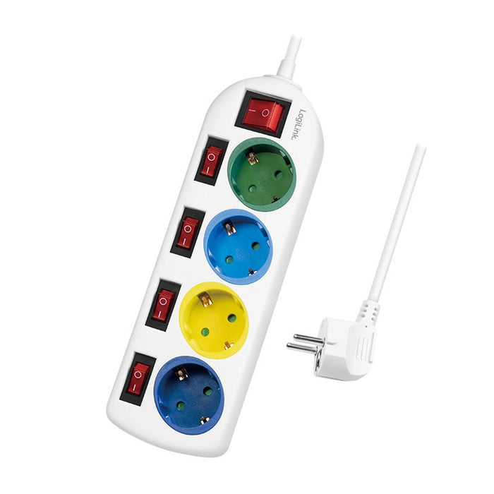 EAN 4052792060645 - LogiLink LPS257 base múltiple 1,5 m 4 salidas AC Interior Blanco imagen 1