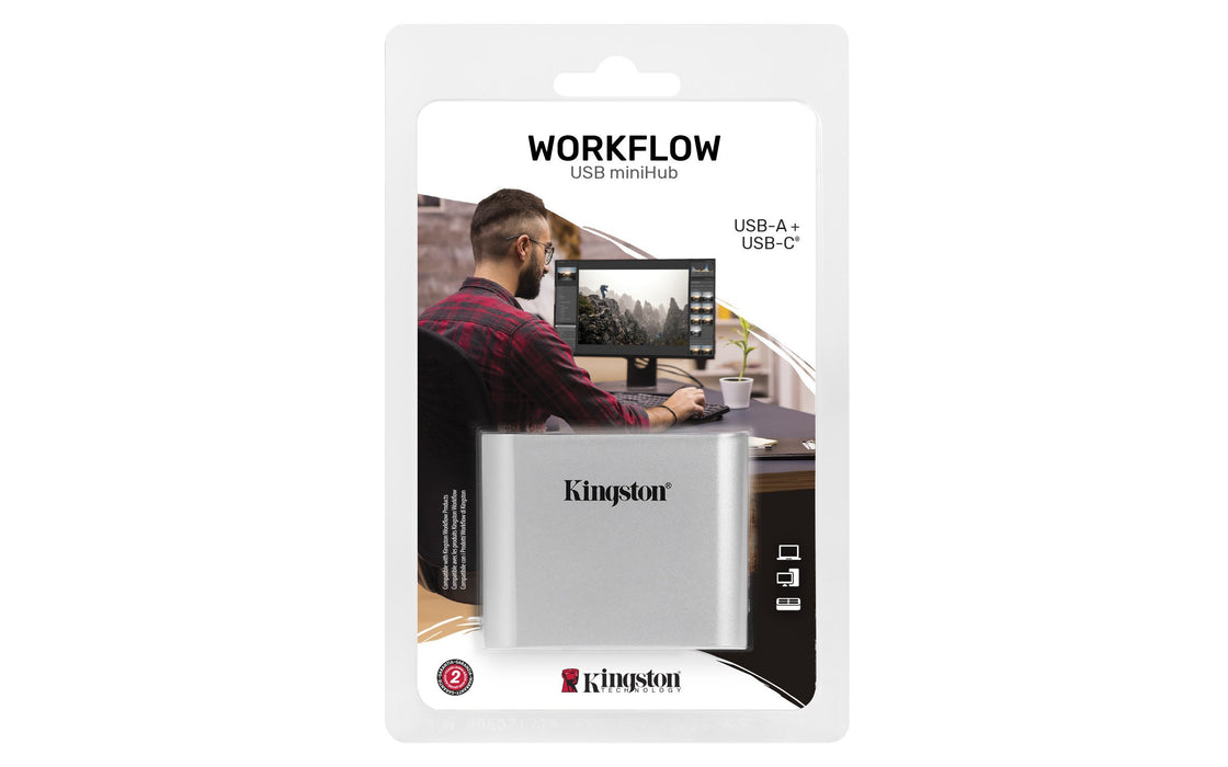 EAN 0740617341393 - Kingston Technology WFS-USB hub de interfaz USB 3.2 Gen 1 (3.1 Gen 1) Type-C 5000 Mbit/s Plata imagen 2
