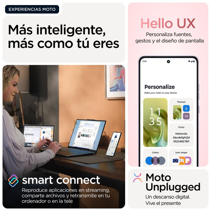 EAN 840023286148 - Motorola moto g86 power 5G 16,9 cm (6.67") SIM doble Android 15 USB Tipo C 8 GB 512 GB 6720 mAh Rosa imagen 28