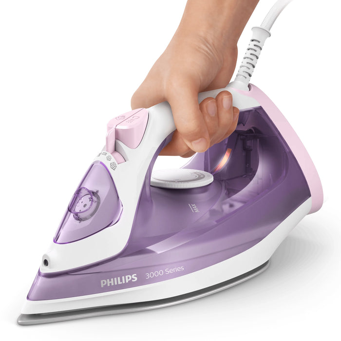 EAN 8720389003028 - Philips 3000 series DST3010/30 plancha Plancha a vapor Suela de cerámica 2000 W Púrpura, Blanco imagen 7