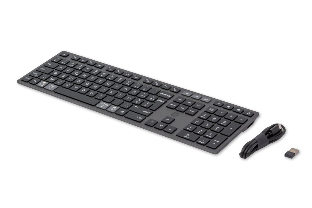 EAN 198122140824 - HP 720 Multi-Device Rechargeable Wireless Keyboard teclado Hogar / Oficina USB + Bluetooth AZERTY Belga Ne imagen 2