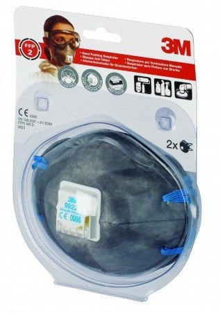 EAN 5902658102080 - 3M 9922C2 mascarilla antipolvo 2 pieza(s) imagen 2