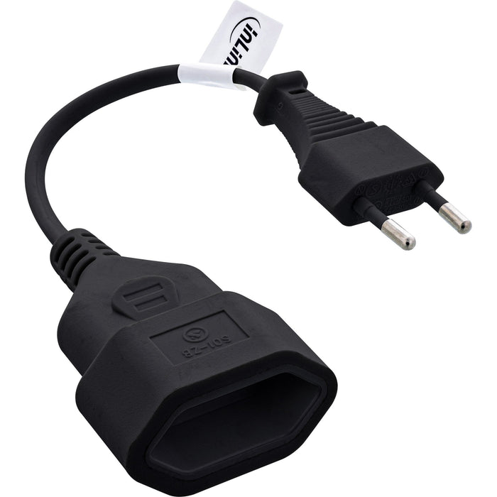 EAN 4043718336012 - InLine 16680S cable de transmisión Negro 0,2 m CEE7/16 imagen 3