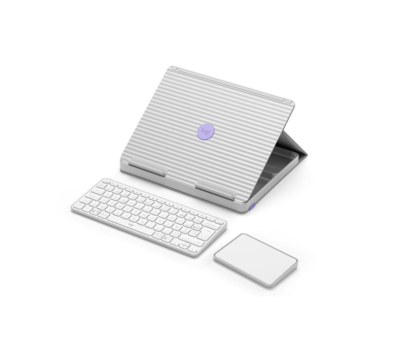 EAN 5099206107991 - Logitech Casa Pop-Up Desk AZERTY Francés Bluetooth Plata, Blanco imagen 4
