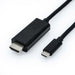 EAN 7611990145843 - ROLINE 11.04.5841 adaptador de cable de vídeo 2 m USB Tipo C HDMI Negro imagen 1