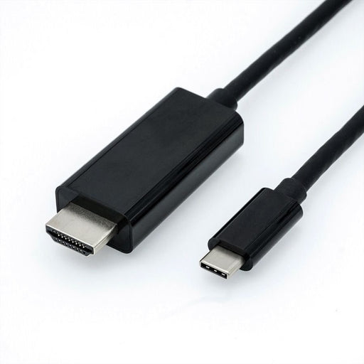 EAN 7611990145836 - ROLINE 11.04.5840 adaptador de cable de vídeo 1 m USB Tipo C HDMI Negro imagen 1