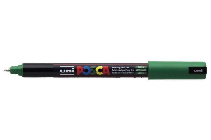 EAN 4902778089811 - POSCA uni PC-1MR marcador 1 pieza(s) Punta redonda Verde imagen 1
