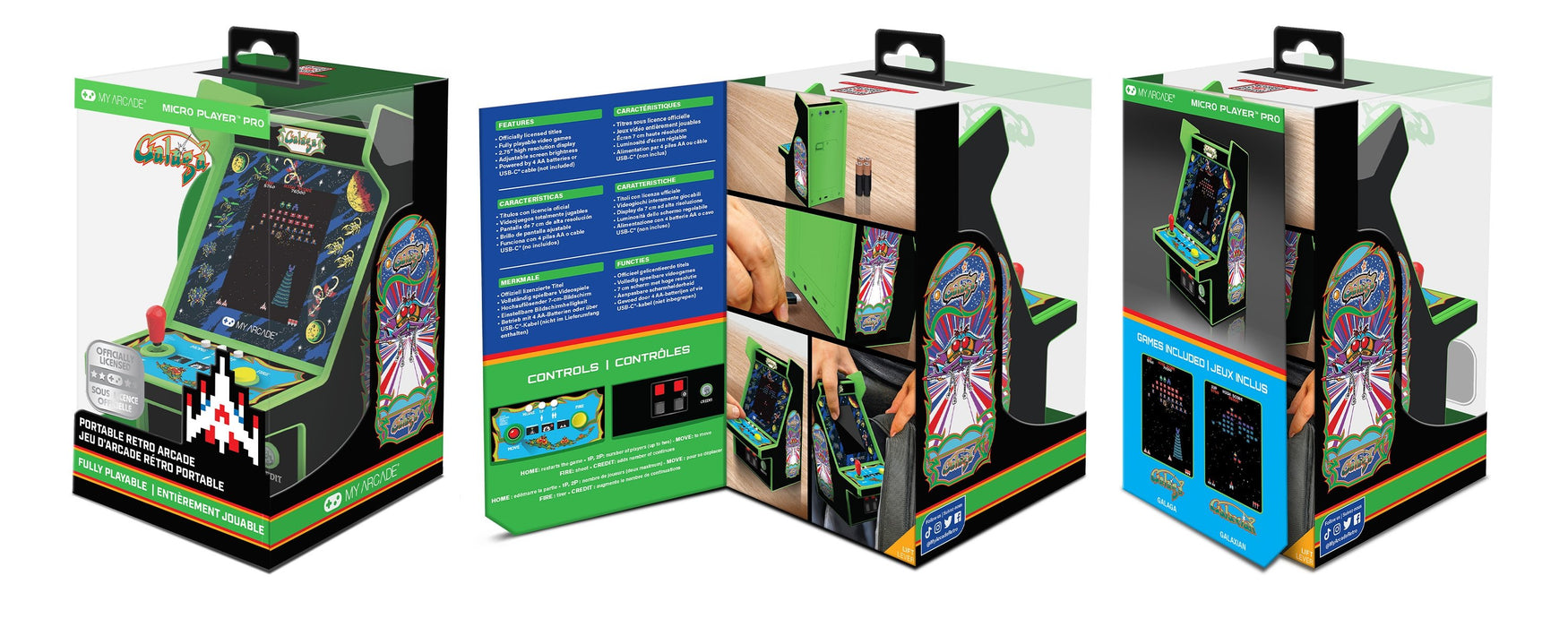EAN 845620041954 - My Arcade GALAGA Micro Player Pro videoconsola portátil 6,98 cm (2.75") Multicolor imagen 10