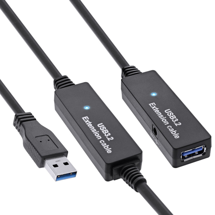 EAN 4043718235735 - InLine 35657 cable USB USB 3.2 Gen 1 (3.1 Gen 1) 20 m USB A 5 Gbit/s Negro imagen 1