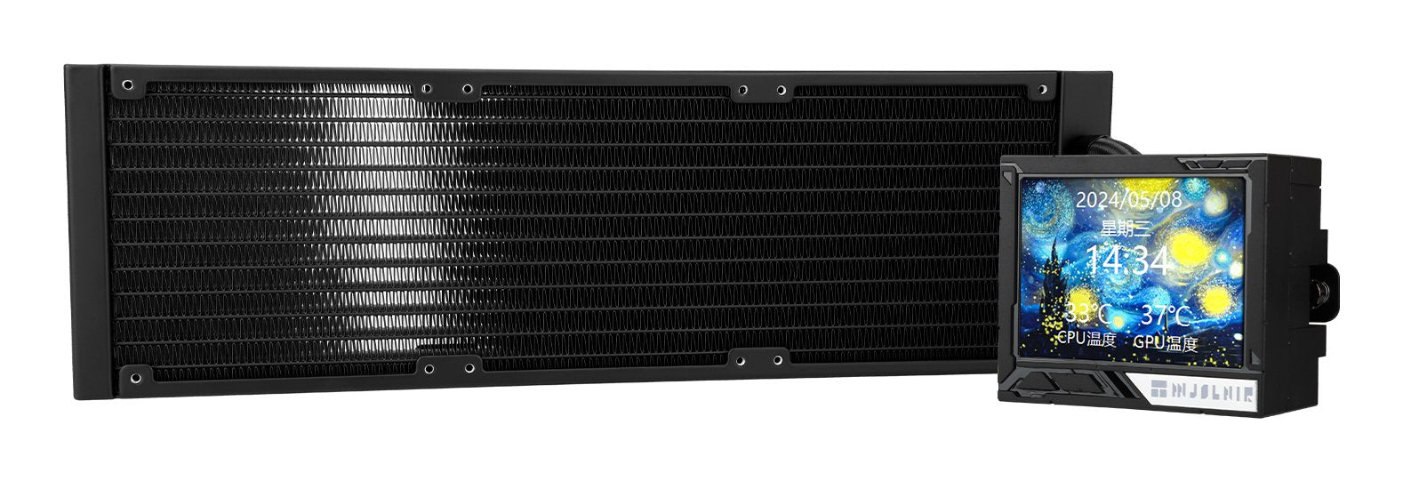 EAN 0814256018821 - Thermalright Mjolnir Vision 360 BLACK X Carcasa del ordenador, Procesador Negro 1 pieza(s) imagen 1