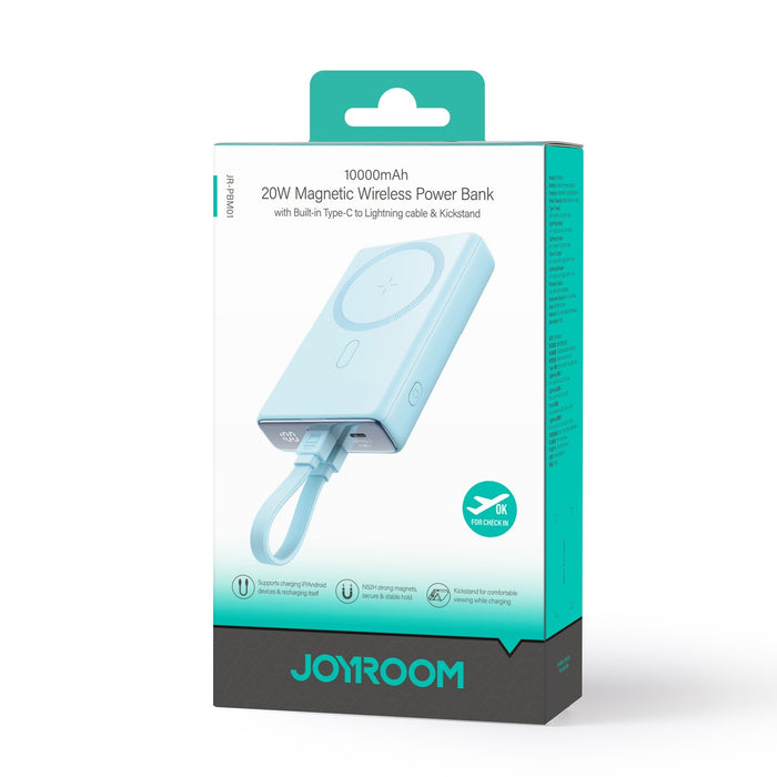 EAN 6941237112569 - JOYROOM JR-PBM01 Polímero de litio 10000 mAh Cargador inalámbrico Azul imagen 2