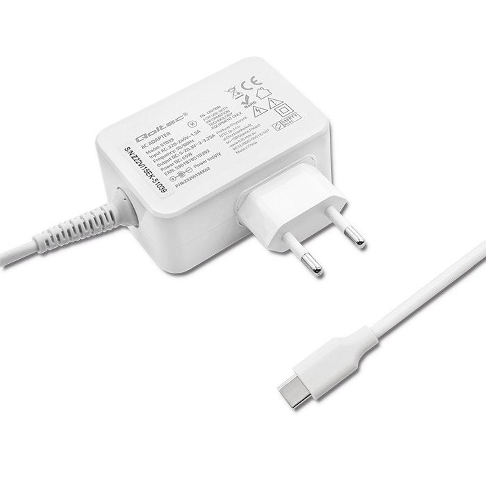 EAN 5901878510392 - Qoltec 51039 adaptador e inversor de corriente Interior 65 W Blanco imagen 6