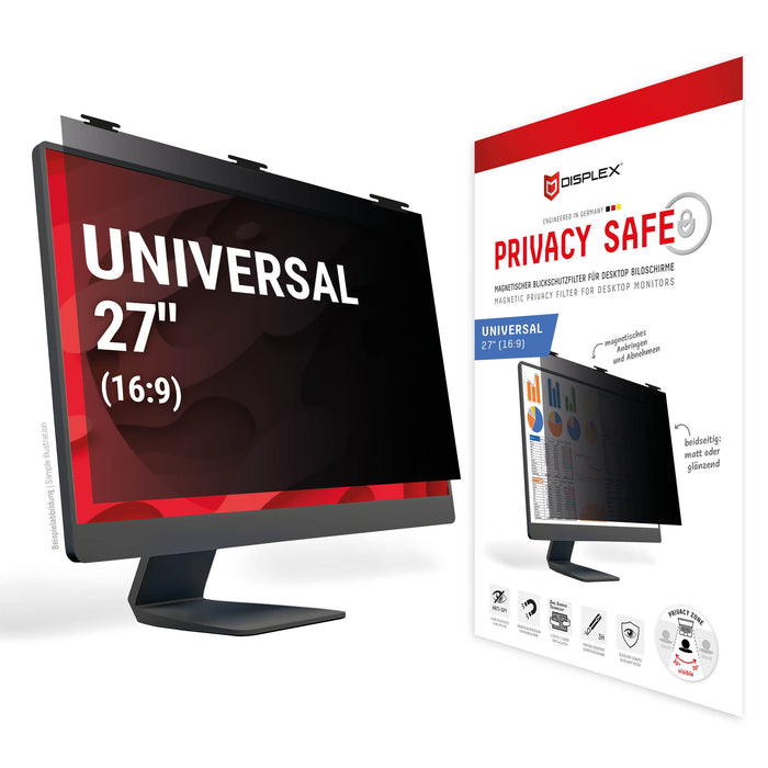 EAN 4028778125059 - Displex 02088 filtro para monitor 68,6 cm (27") Filtro de privacidad para pantallas sin marco 3H imagen 1