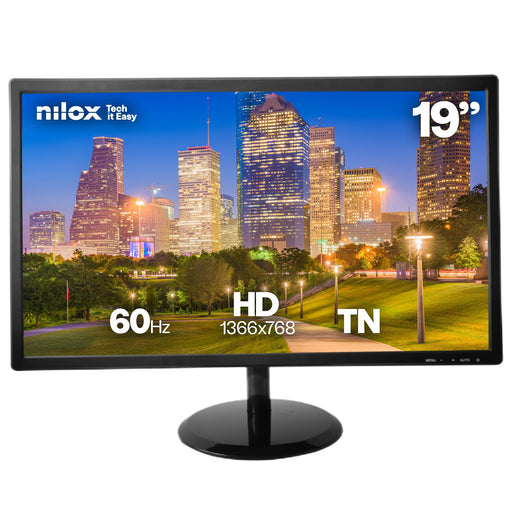 EAN 8431775136687 - Nilox pantalla para PC 48,3 cm (19") 1366 x 768 Pixeles HD LCD Negro imagen 1