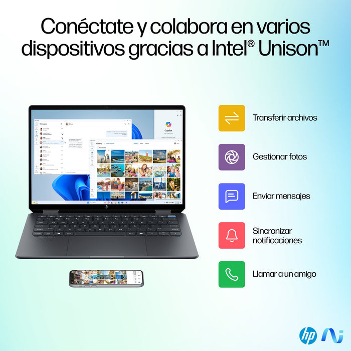 EAN 198828974846 - HP OmniBook Ultra Flip 14-fh0006ns Copilot+ PC Intel Core Ultra 7 258V 35,6 cm (14") Pantalla táctil 3K 32 imagen 16